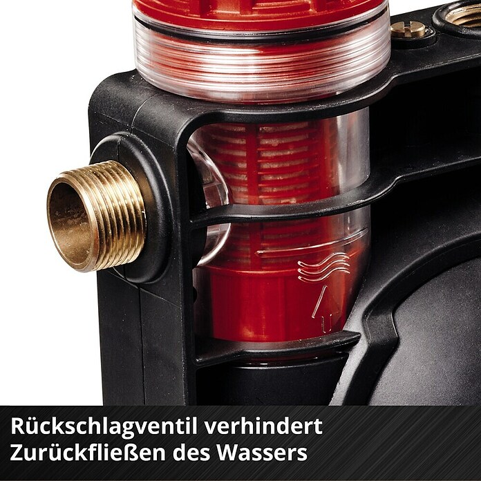 Einhell Power X-Change 18V Akku-Gartenpumpe Aquinna 36/38 F LED Automatic (18 V, Li-Ionen, Ohne Akku, Max. Fördermenge: 3.800 l/h) | BAUHAUS