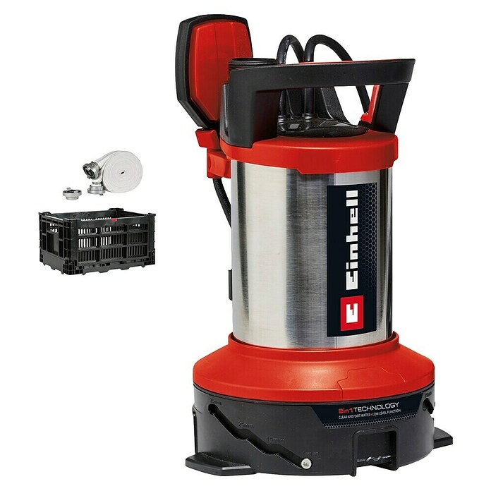 Einhell Schmutzwasserpumpe GE-DP 7535 (Max. Fördermenge: 18 500 l/h, Eintauchtiefe: 7 m) | BAUHAUS