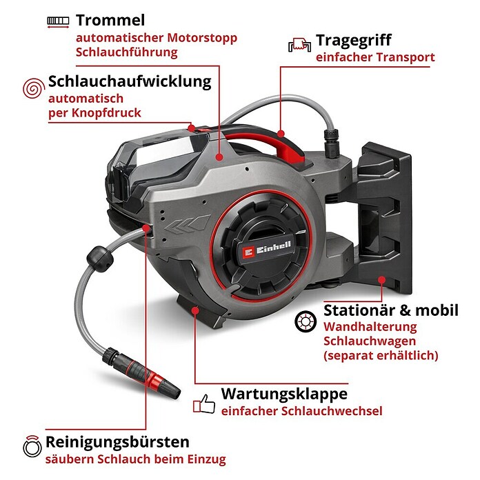Einhell Power X-Change 18V Akku-Schlauchtrommel GE-HR 18/30-1 (18 V, Ohne Akku) | BAUHAUS