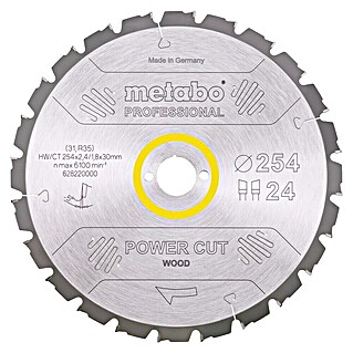 Metabo Kreissägeblatt Multicut Z80 (254 mm, Bohrung: 30 mm, 80 Stk.)