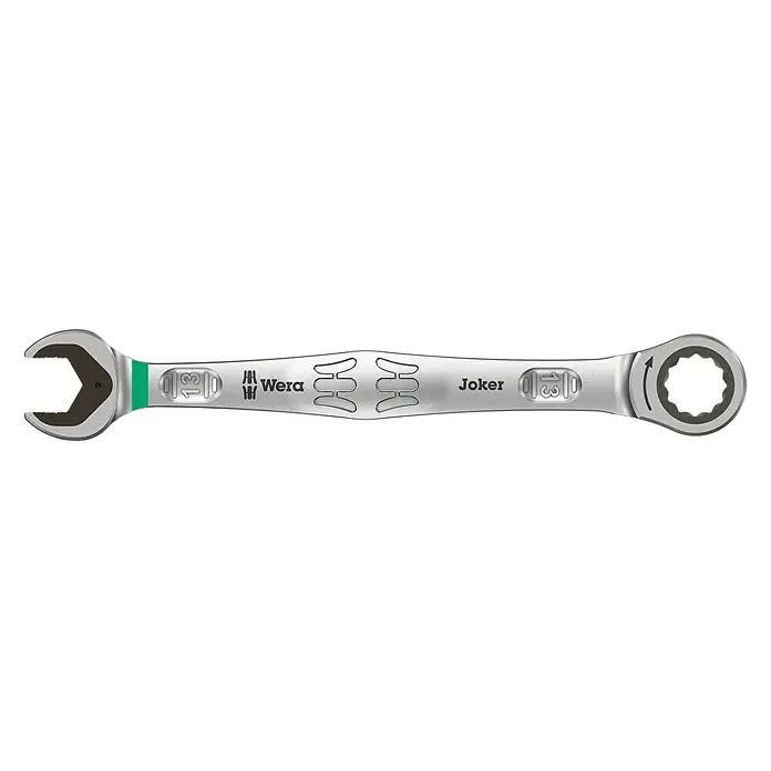 Wera Ringmaulschlüssel Joker - 13 mm - Nahaufnahme eines Wera Joker Ratschenschlüssel, ideal für verschiedene Schraubanwendungen. Hochwertiges Werkzeug für Profis und Heimwerker.