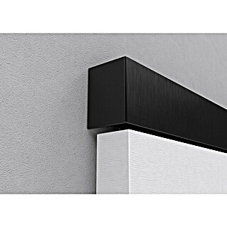 Entravia Schiebetürbeschlag Bright-Slide (Vor der Wand laufend, Schwarz eloxiert, Art Beschlag: Geschlossen, 2.000 mm)