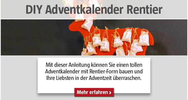 DIY Adventkalender Rentier