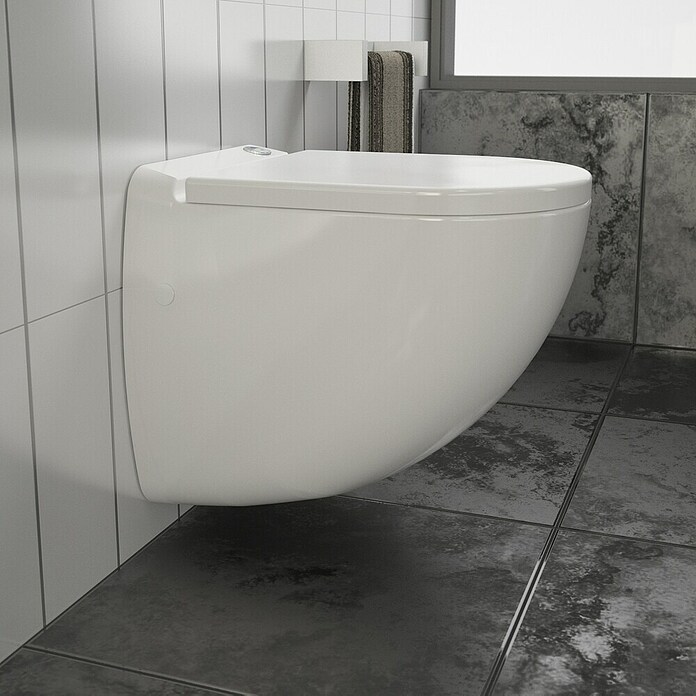 Admiral Wc met vermaler / broyeur wandcloset (Met kleine hevelinstallatie) | BAUHAUS