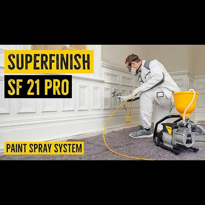 Wagner High Efficiency Airless Farbsprühsystem SuperFinish 21 Pro HEA - 900 W, Förderleistung: 2,1 l/min - SuperFinish SF 21 Pro - The smallest WAGNER airless diaphragm pump | WAGNER