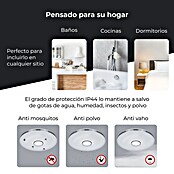 Ksix Plafón LED redondo inteligente Aura (66,4 W, Ø x Al: 49 x 7,5 cm, Plata) | BAUHAUS