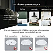 Ksix Plafón LED redondo inteligente Boreal (52,2 W, Ø x Al: 385 x 67 cm, Blanco, RGB) | BAUHAUS