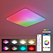 Ksix Plafón LED Smart Twilight (72 W, L x An x Al: 47,5 x 47,5 x 6,2 cm, Plata, Multicolor) | BAUHAUS