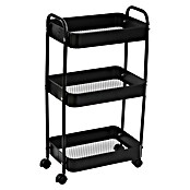 Versa Carro con ruedas (30 x 46 x 76 cm, Acero, Negro) | BAUHAUS