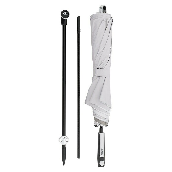 Doppler Expert Strandschirm Manual Muli (Hellgrau, Durchmesser Bespannung: 160 cm) | BAUHAUS