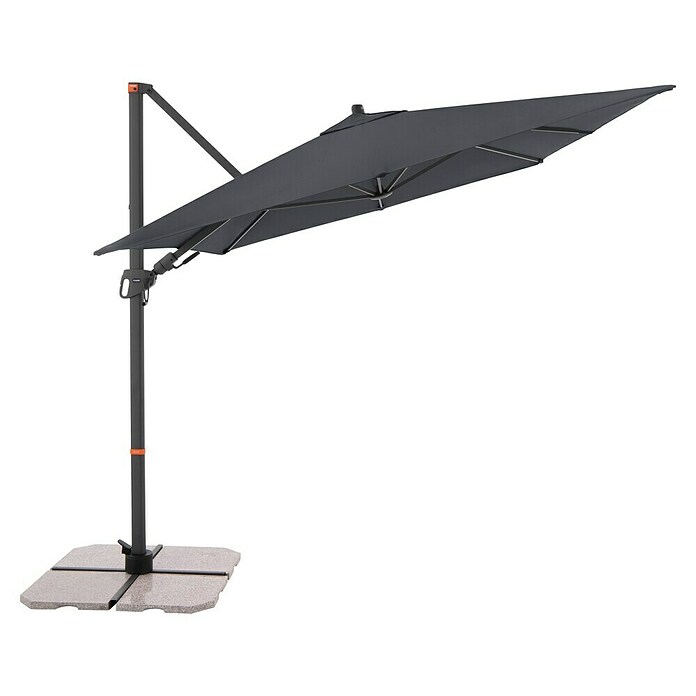Doppler Ampelschirm myZone AX (Anthrazit, Bespannungsmaß (L x B): 320 x 240 cm) | BAUHAUS