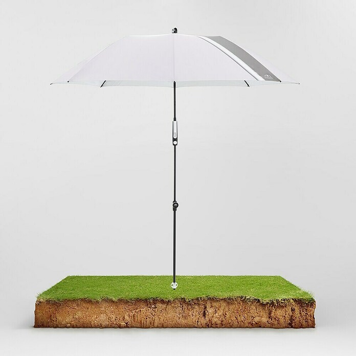 Doppler Expert Strandschirm Manual Muli (Hellgrau, Durchmesser Bespannung: 160 cm) | BAUHAUS