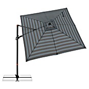 Doppler Ampelschirm myZone AX (Blockstreifen Anthrazit, Bespannungsmaß (L x B): 320 x 240 cm) | BAUHAUS