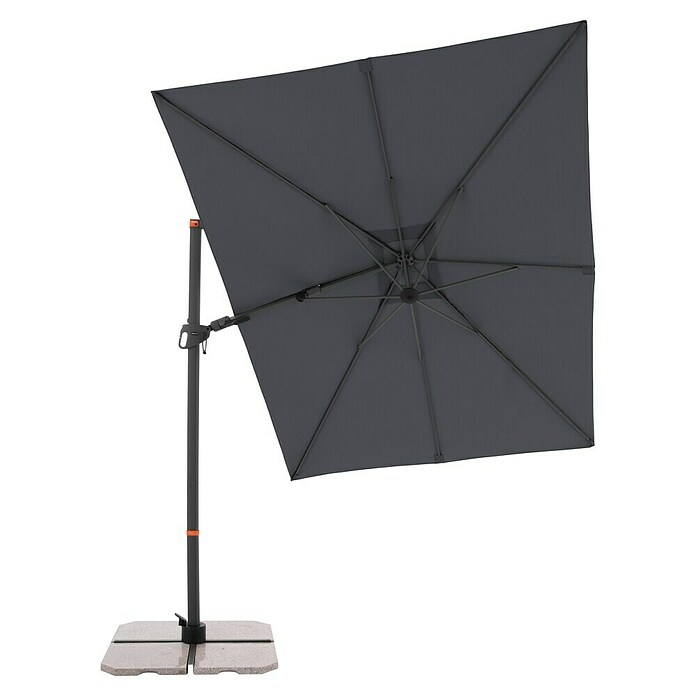 Doppler Ampelschirm myZone AX (Anthrazit, Bespannungsmaß (L x B): 320 x 240 cm) | BAUHAUS