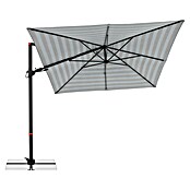 Doppler Ampelschirm myZone AX (Blockstreifen Anthrazit, Bespannungsmaß (L x B): 320 x 240 cm) | BAUHAUS