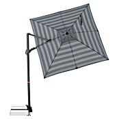 Doppler Ampelschirm myZone AX (Blockstreifen Anthrazit, Bespannungsmaß (L x B): 210 x 210 cm) | BAUHAUS