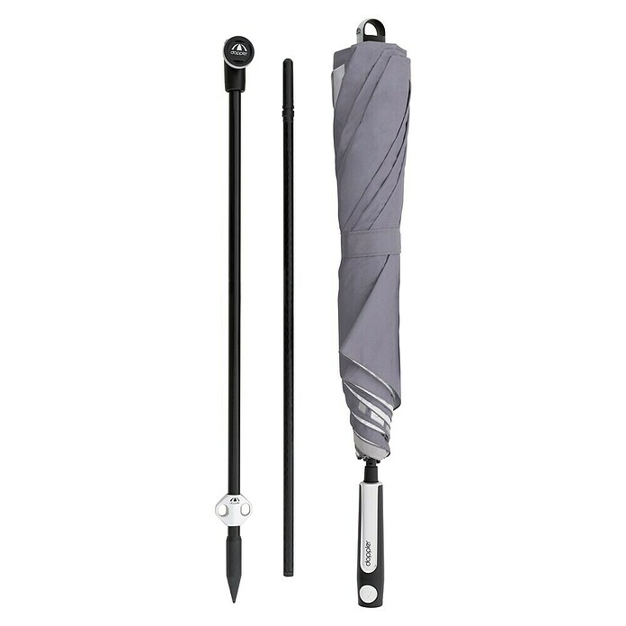 Doppler Expert Strandschirm Manual Muli (Anthrazit, Durchmesser Bespannung: 160 cm) | BAUHAUS