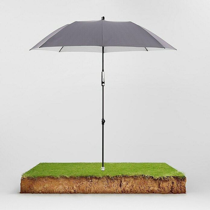 Doppler Expert Strandschirm Manual Muli (Anthrazit, Durchmesser Bespannung: 160 cm) | BAUHAUS