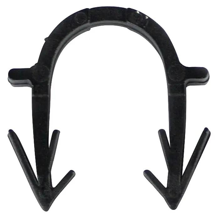 Solarfloor Rohrhalter - 6 mm, Schwarz, 50 Stk. - Schwarze Rasennadel zur Befestigung von Gartenvlies oder Unkrautfolie. Robuste und wetterfeste Ausführung für den Außenbereich.