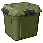 Sunware Caja de almacenaje Q-Line (L x An x Al: 60,1 x 53,1 x 54,5 cm, Plástico, Verde/Negro) | BAUHAUS