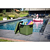 Sunware Caja de almacenaje Q-Line (L x An x Al: 60,1 x 53,1 x 54,5 cm, Plástico, Verde/Negro) | BAUHAUS