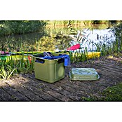 Sunware Caja de almacenaje Q-Line (L x An x Al: 60,1 x 53,1 x 54,5 cm, Plástico, Verde/Negro) | BAUHAUS
