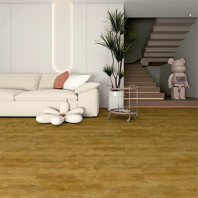 Podna vinilna obloga Rigid SPC Yukon  (1.220 x 228 x 3,8 mm, Rustikalni pod) | BAUHAUS