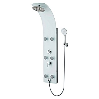 Camargue Panel de ducha Sylt 2.0 (Altura: 132 cm, Con grifo monomando, Blanco)