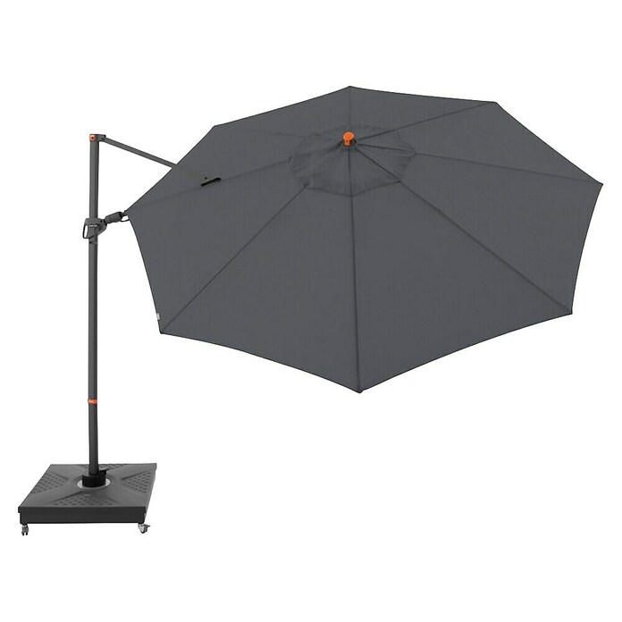 Doppler Ampelschirm Ax My Zone (Anthrazit, Bespannungsmaß (L x B): 3,31 x 3,31 m) | BAUHAUS