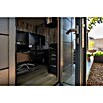 Telluria Gartenhaus Luminato 2424 inkl. Elektro-Set (Außenmaß inkl. Dachüberstand (B x T): 258 x 258 cm, Stahl, Weiß/Anthrazit, Inkl. Innenwandverkleidung & Elektro-Set) | BAUHAUS