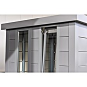 Telluria Gartenhaus Luminato 3030 (Außenmaß inkl. Dachüberstand (B x T): 318 x 318 cm, Stahl, Weiß/Anthrazit, Ohne Set) | BAUHAUS