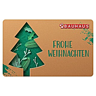 Gutscheinkarte (Zum Selbstausdruck, 10 Euro, Frohe Weinachten)