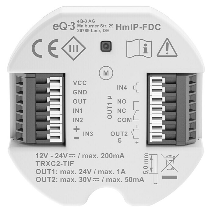 Homematic IP Control de apertura de puertas Universal (L x An x Al: 9,3 x 12,2 x 3,6 cm, Radio) | BAUHAUS