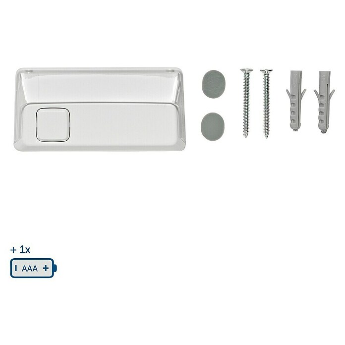 Homematic IP Klingeltaster (Weiß, 9,3 x 12,2 x 3,6 cm, Kunststoff) | BAUHAUS