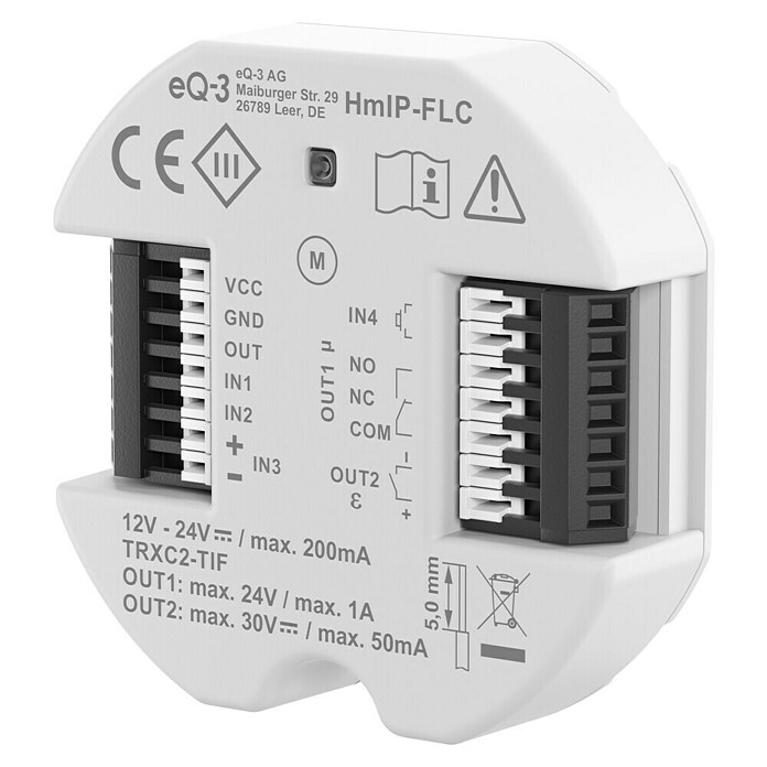 Homematic IP Controller Universal Motorschloss (Passend für: Intelligentes Türmanagement, Grau, B x L: 12,2 x 9,3 cm) | BAUHAUS
