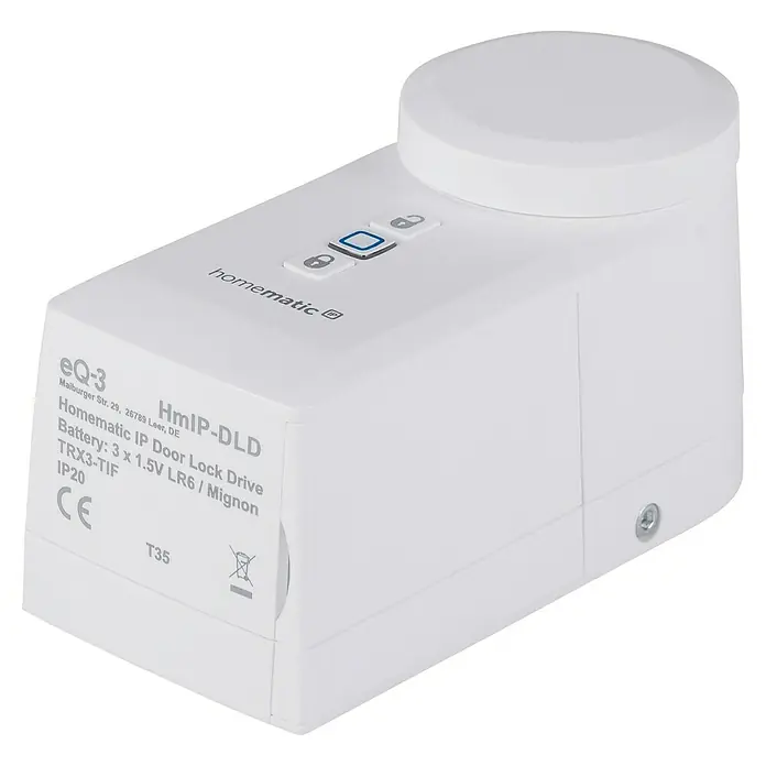 Homematic IP Starter-Set Mini Zutritt mit IP Access Point und Homematic IP Türschlossantrieb - Weiß - Homematic IP Türschlossantrieb: Smarte Steuerung für Ihre Tür. Sicherheit und Komfort in einem Gerät für ein vernetztes Zuhause.