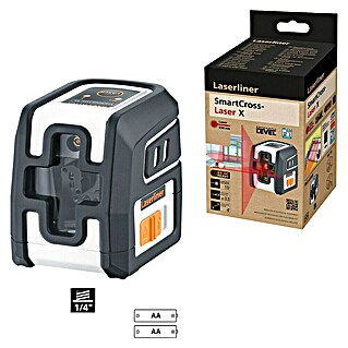 Laserliner Kreuzlinienlaser SmartCross-Laser X (Max. Arbeitsbereich: 0 m - 10 m)