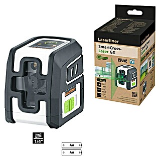 Laserliner Kreuzlinienlaser SmartCross-Laser GX (Max. Arbeitsbereich: 0 m - 40 m)