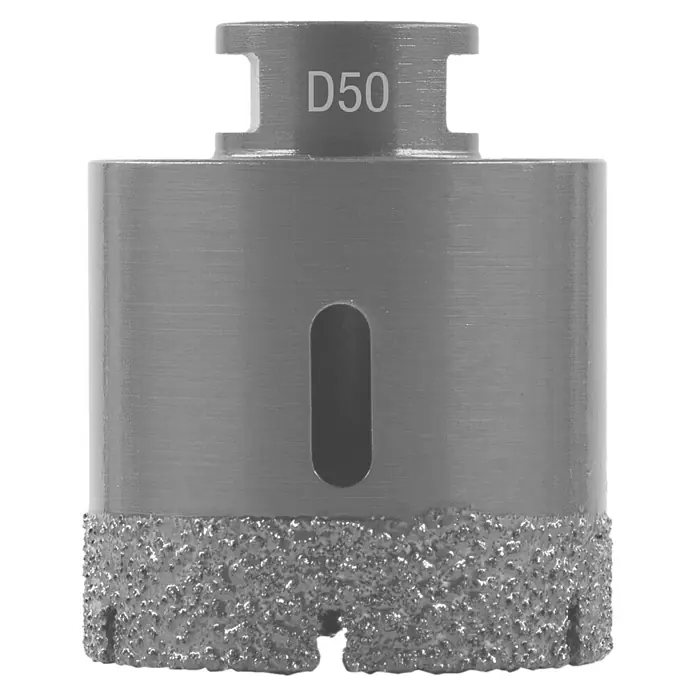 Nozar Diamant-Fliesenbohrer - Durchmesser: 50 mm, M 14 - Diamantbohrkrone D50, ideal für präzise Bohrungen in harten Materialien wie Fliesen und Keramik, sorgt für saubere Ergebnisse.