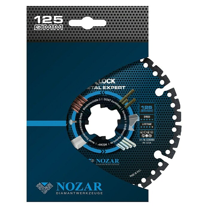 Nozar Diamant-Trennscheibe X-Lock Metall Expert (Durchmesser Scheibe: 125 mm, 1 Stk.) | BAUHAUS