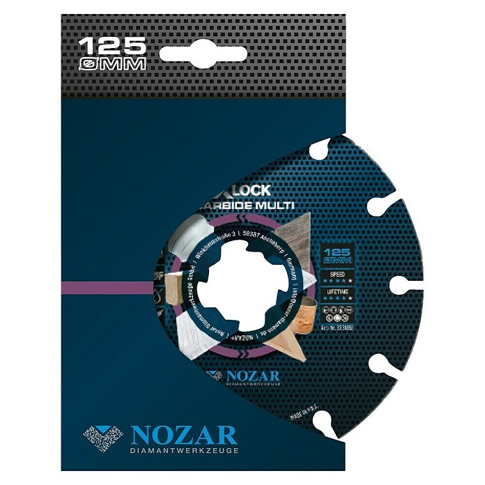 Nozar Rezni disk Carbide Multi X-Lock  (Promjer rezne ploče: 125 mm, 1 Kom., Prikladno za: Drvo) | BAUHAUS