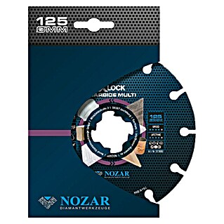 Nozar Rezni disk Carbide Multi X-Lock (Promjer rezne ploče: 125 mm, 1 Kom., Prikladno za: Drvo)