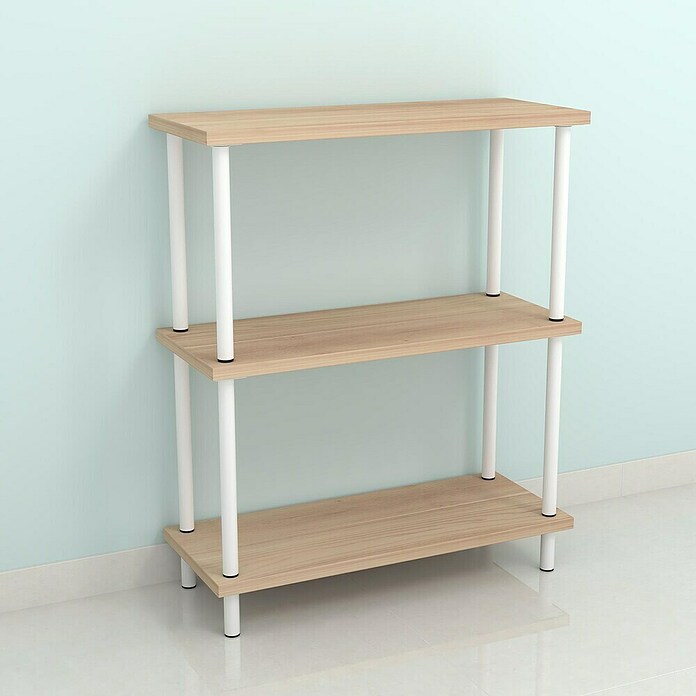 Pata para muebles (Ø x Al: 3 x 30 cm, Acero, Blanco, 1 ud.) | BAUHAUS