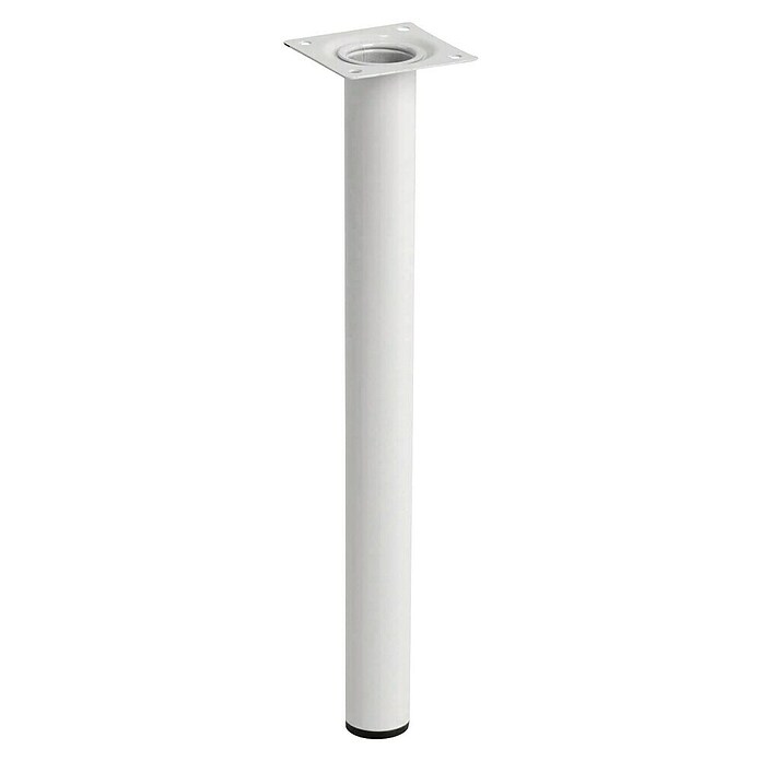 Pata para muebles (Ø x Al: 3 x 30 cm, Acero, Blanco, 1 ud.) | BAUHAUS