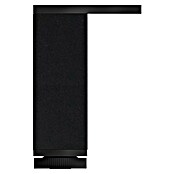 Pata para muebles (L x An x Al: 4 x 4 x 12 cm, Aluminio, Negro, Cuadrado, 1 ud.) | BAUHAUS