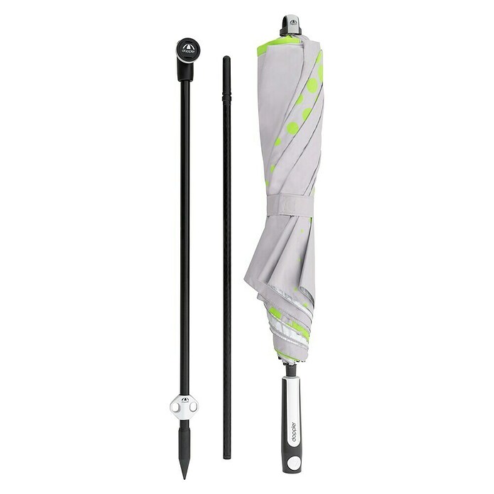 Doppler Expert Strandschirm Manual Muli (Hellgrau/Grün, Durchmesser Bespannung: 160 cm) | BAUHAUS