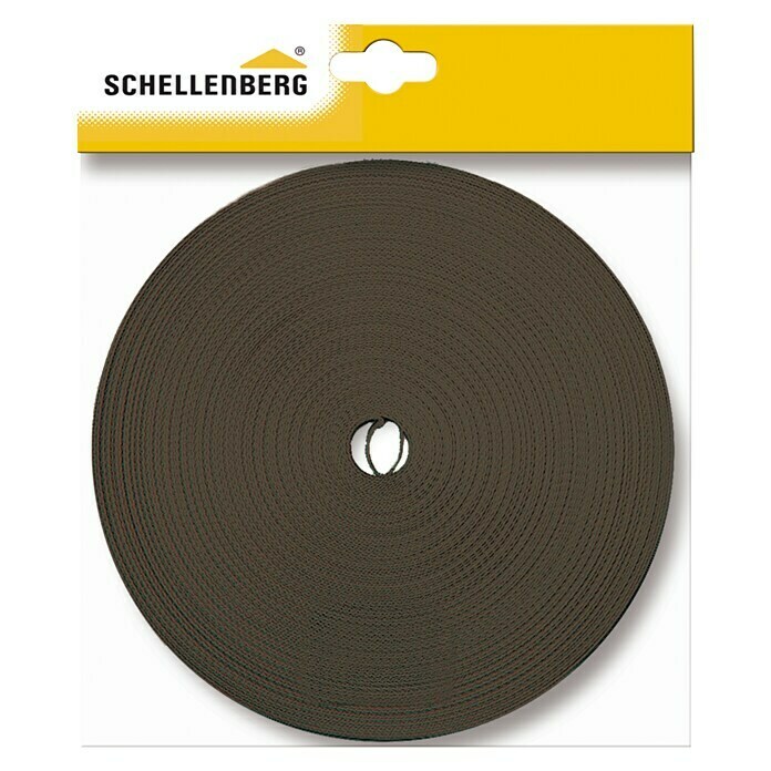 Schellenberg Rollladengurt (Braun, Länge: 4,5 m, Gurtbreite: 18 mm)