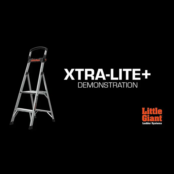 Little Giant Stehleiter XTRA LITE ALU 4 Stufen - Anzahl Tritte: 4 Stk., Arbeitshöhe: 308 cm, Belastbarkeit: 150 kg, Aluminium - Xtra-Lite+ | Demo | Little Giant Ladder Systems