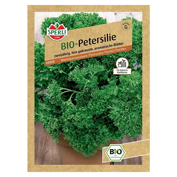 Sperli Kräutersamen BIO Petersilie (Petroselinum crispum, Saatzeit: Ganzjährig, Erntezeit: Juni) | BAUHAUS