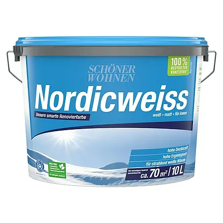 SCHÖNER WOHNEN-Farbe  Wandfarbe Nordicweiß